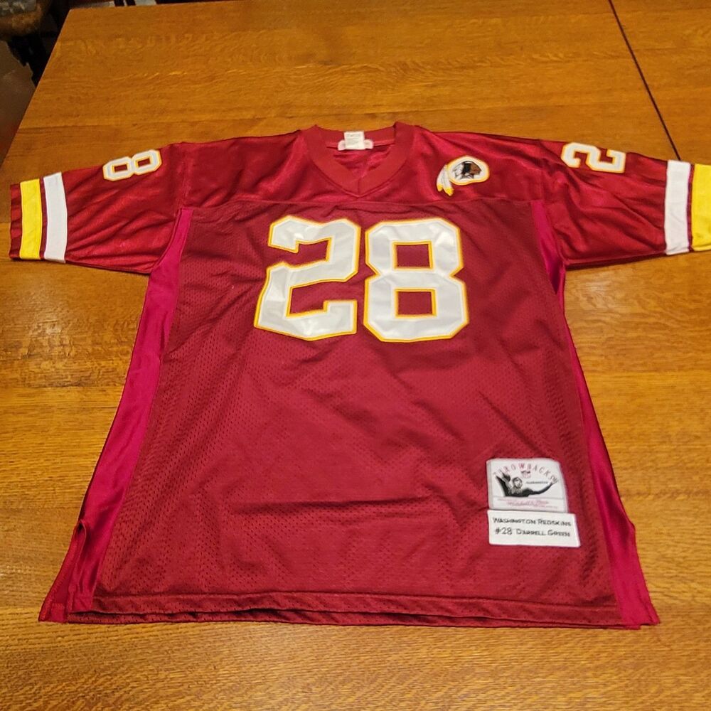 Darrell Green Washington Redskins #28 Mitchell & Ness Throwback Jersey Size 54